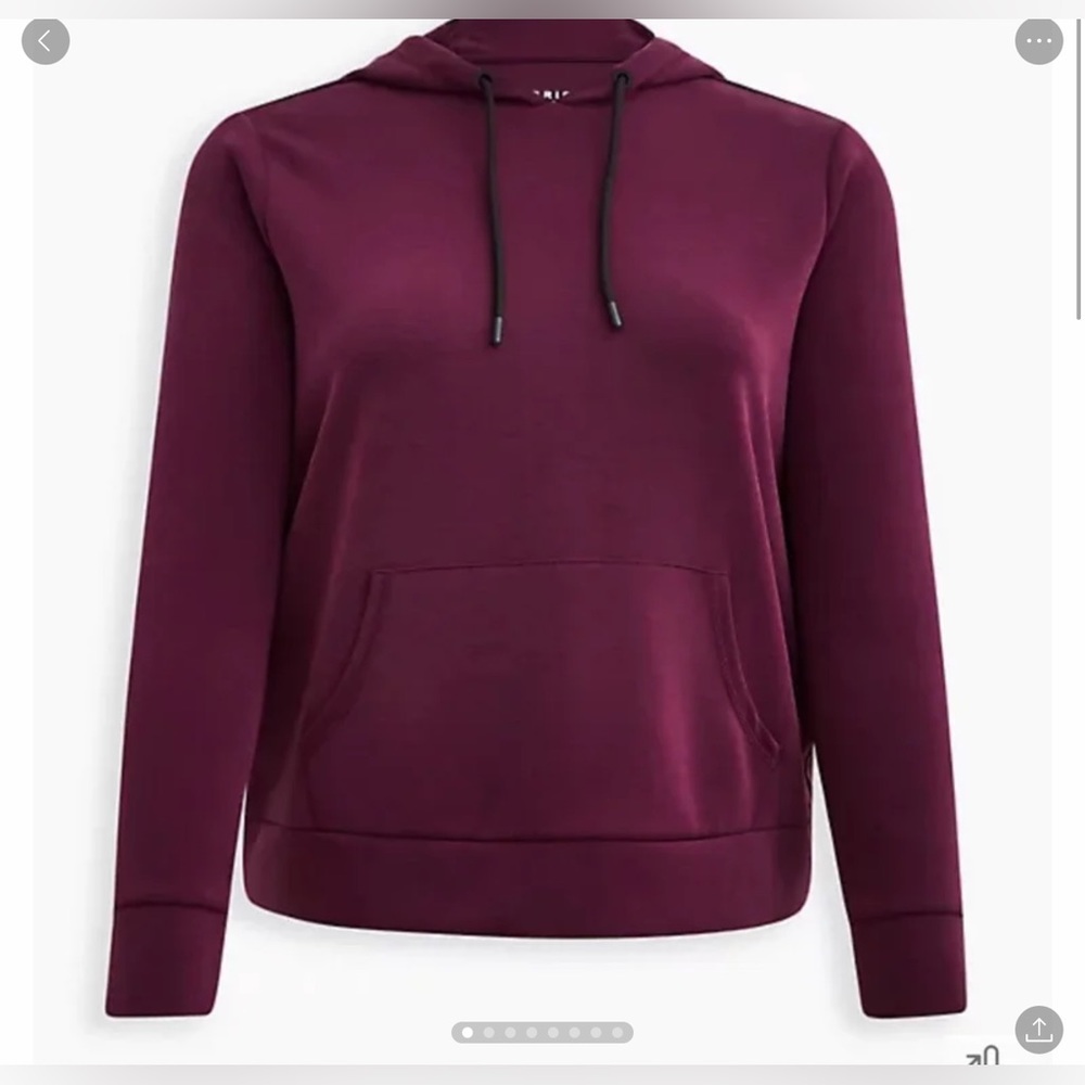 TORRID Cupro Long Sleeve Active Hoodie Sweatshirt 3
